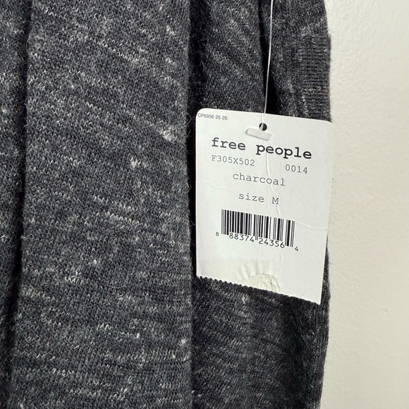 Free‎ People Charcoal Sleeveless Duster Cardigan - Medium - Hippie, Boho - Picture 6 of 7